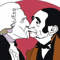 George Washington Kissing Abraham Lincoln